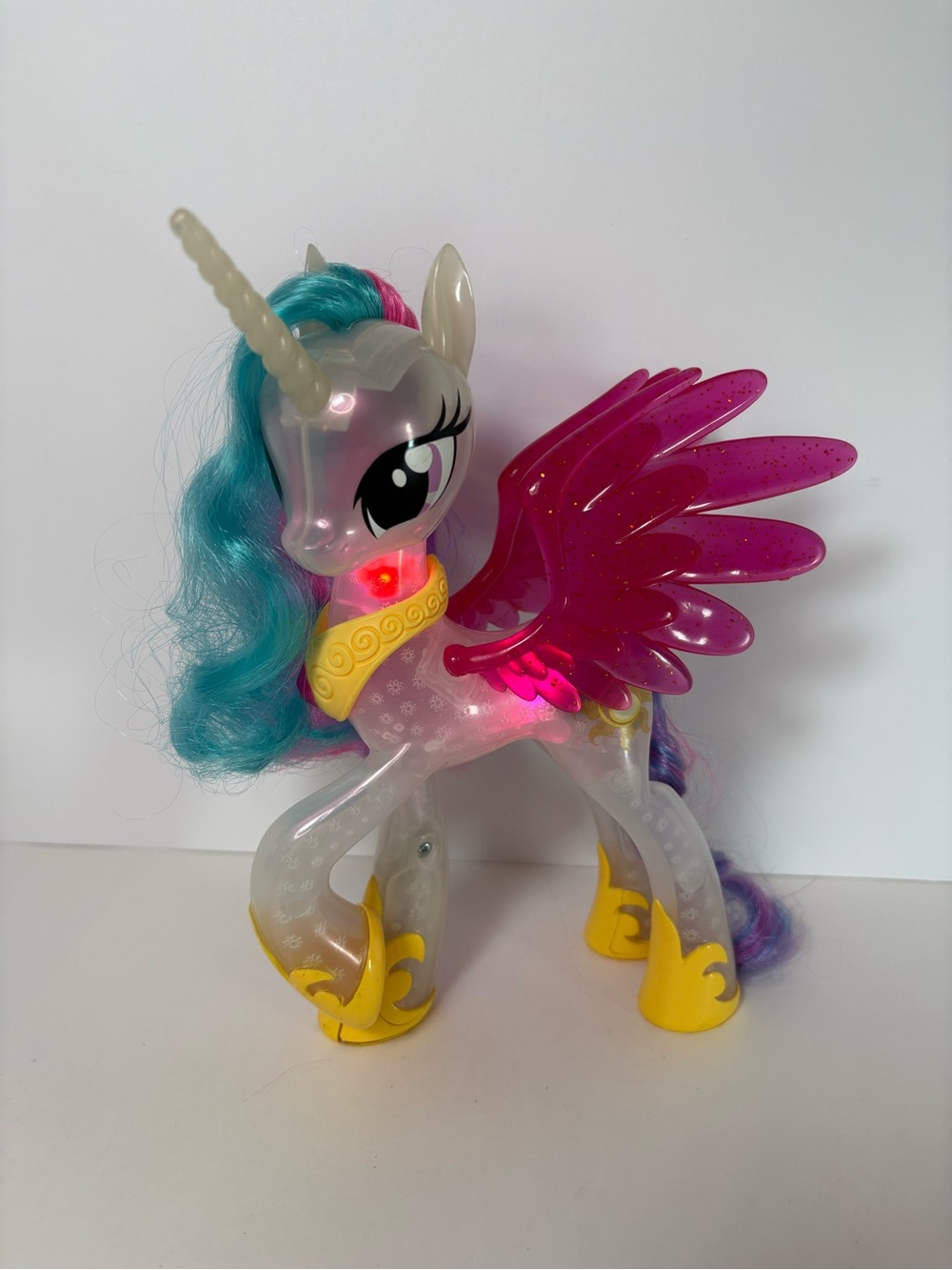 My Little Pony Movie Glitter & Glow Princess Celestia Light Up Figure 8” Hasbro